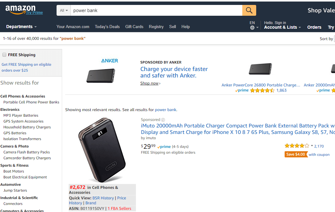 amazon power bank