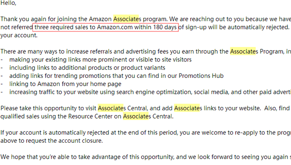 amazon affiliate