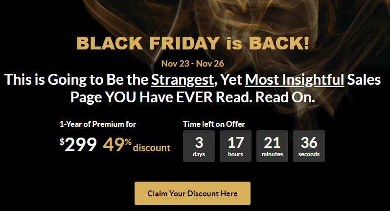 wealthy affiliate black friday