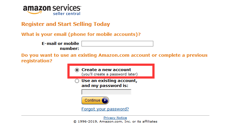 amazon us register
