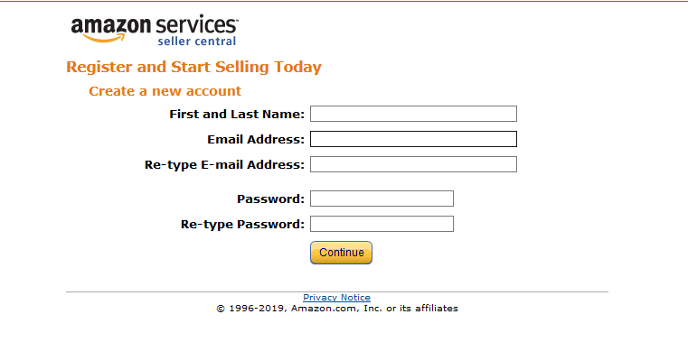 amazon us register