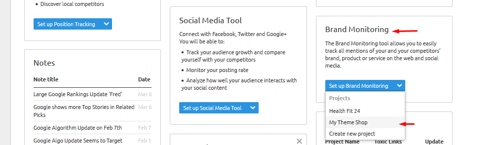 semrush brand monitoring
