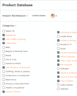 product database
