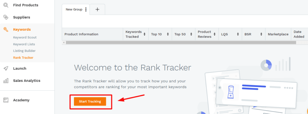 rank tacker add product