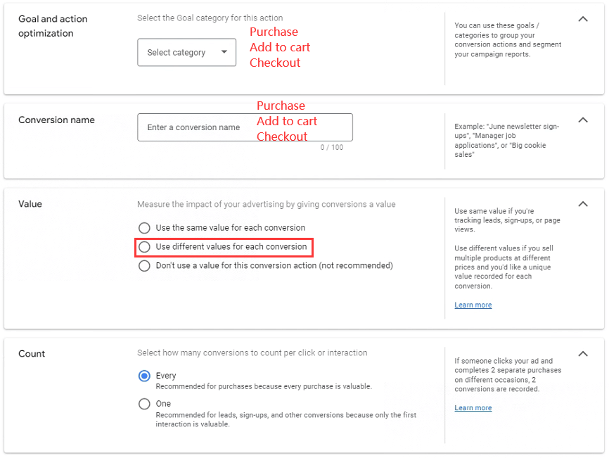 google ads转化设置